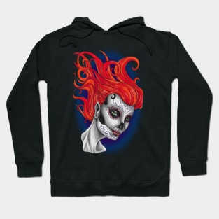 Dia de Los Muertos Sugar Skull Lady Hoodie